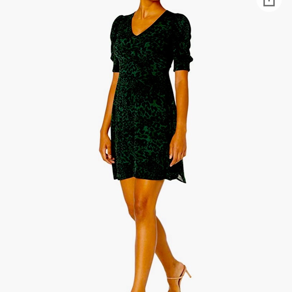 Lark & ​​Ro Women's Ruffle Sleeve V-Neck Knit Dress